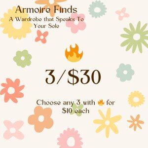 🔥Sale - 3/$30 Choose any 3 items with🔥